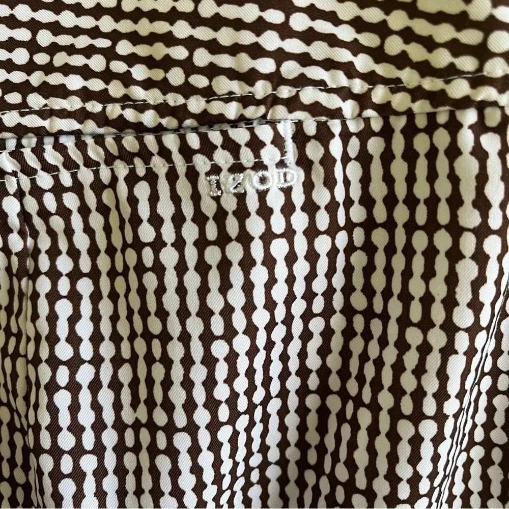 IZOD XFG Stretch Quick Dry Golf Skort Brown and White Dotted Pattern Women’s s…